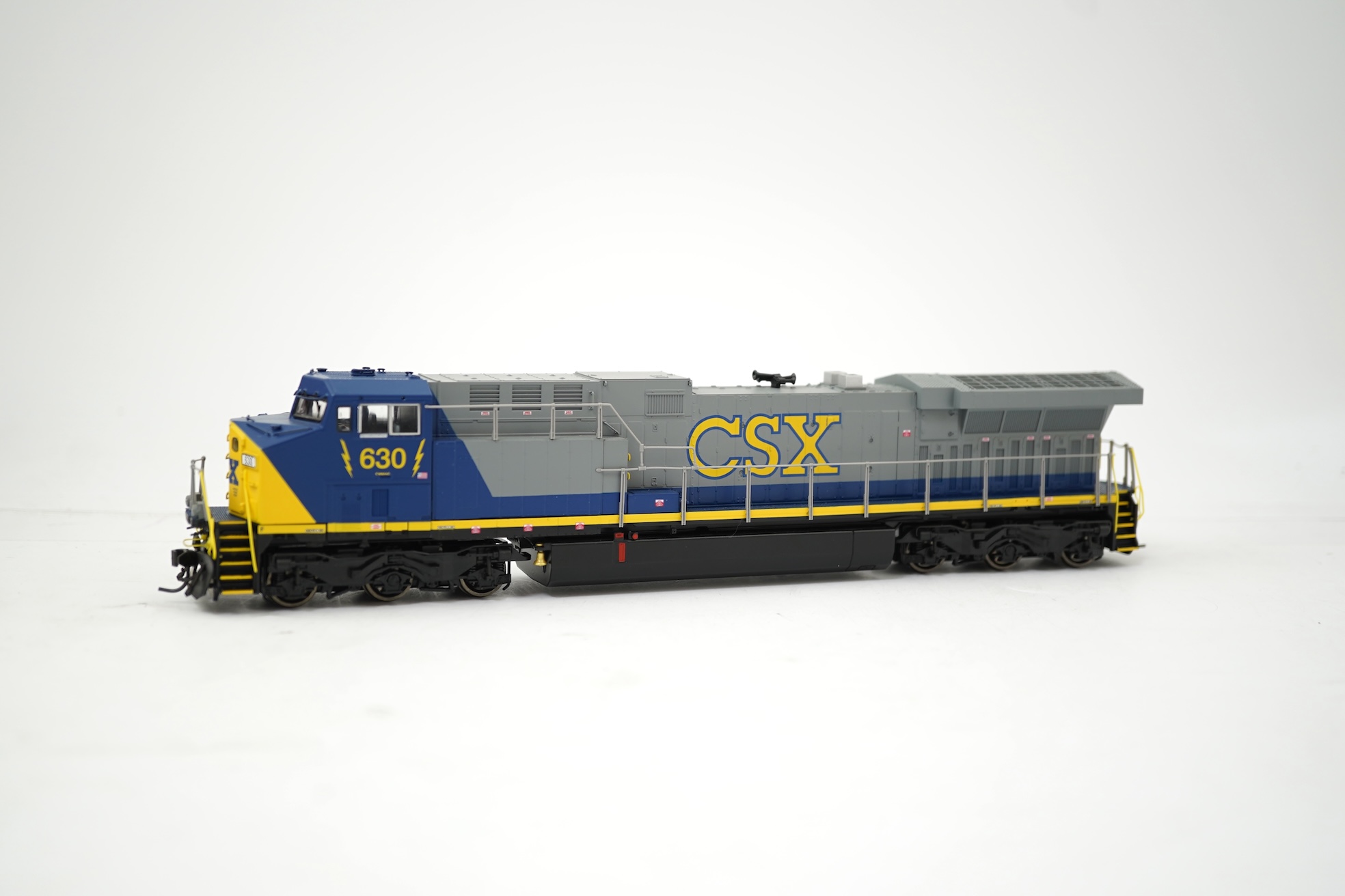 A boxed HO gauge Broadway Limited Paragon 2 Series (2294) model of CSX GE AC6000, 630, Co-Co diesel locomotive, powered for two rail operation.